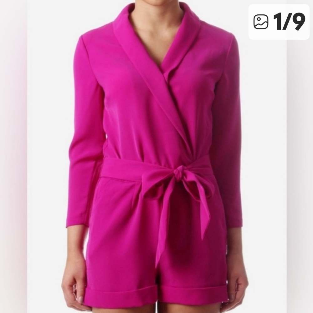 Ted Baker London Pink Wrap Jumpsuit